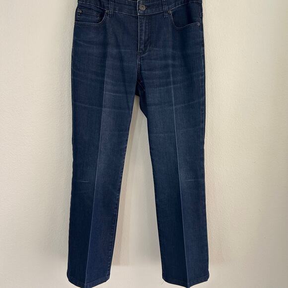 Chicos Platinum Denim Jeans SZ0 Short Classic Style Easy Wear - Picture 1 of 9